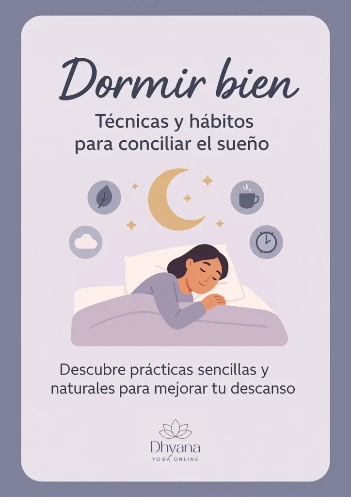 portada de la guia dormir bien con técnicas para dormir y música para dormir
