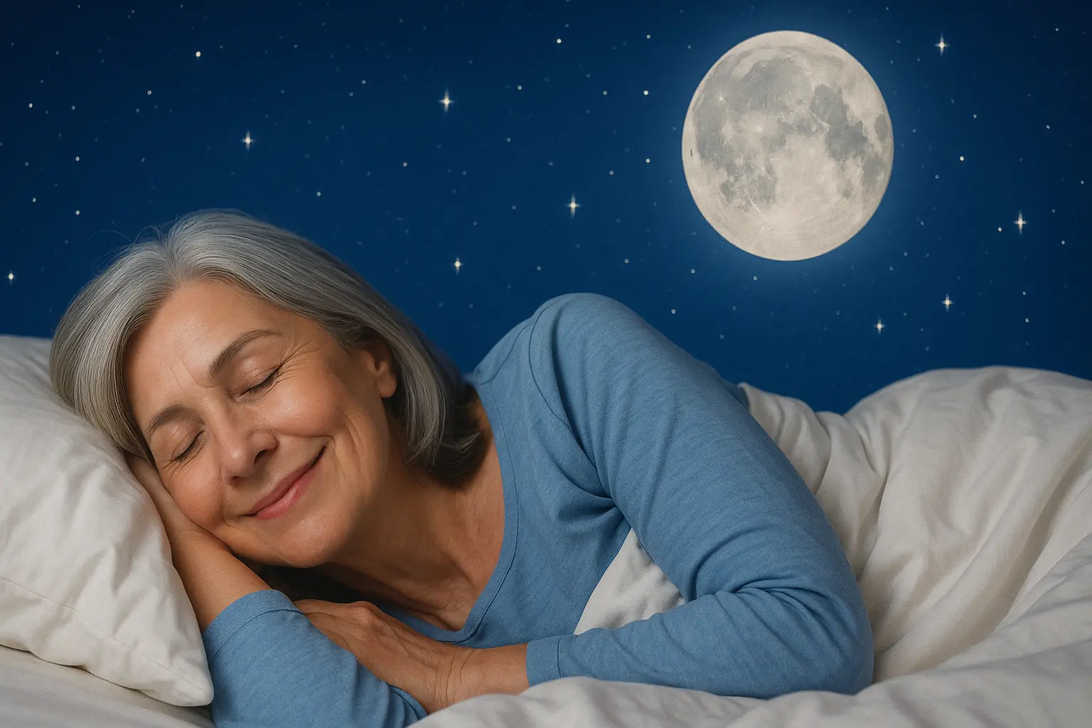 mujer que sabe dormir bien