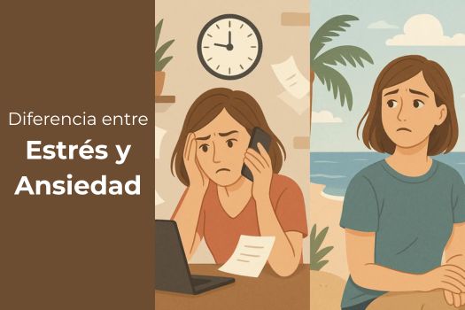 diferencia entre estrés y ansiedad